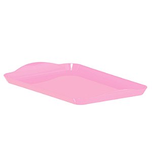 BANDEJA DECORATIVA 15X26CM ROSA BEBÊ - TASIL