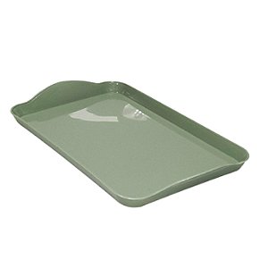 BANDEJA DECORATIVA 15X26CM VERDE EUCALIPTO - TASIL