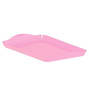 BANDEJA DECORATIVA 20X13CM ROSA BEBÊ - TASIL