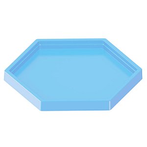 BANDEJA DECORATIVA SEXTAVADA 22X22CM AZUL BEBÊ - TASIL