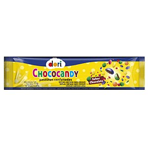 Chococandy Pastilha Confeitada Colorida 11g 36un - Dori