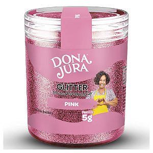 Glitter para Decoração Pink 5G - Dona Jura