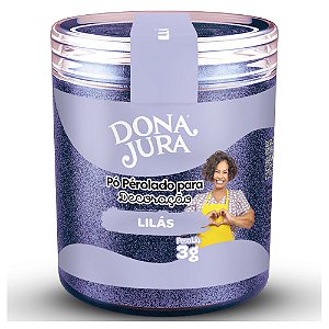 Pó para Decoração Lilás 3g - Dona Jura