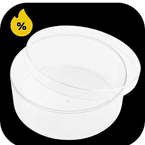 Cake Box Cristal Redonda com Tampa 2L - Blue Star