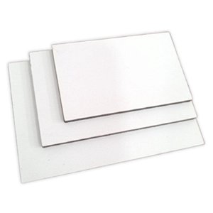 Bandeja Retangular em MDF Branco 29x24cm - Packaging
