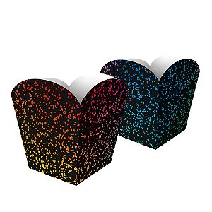 Cachepot Colors Spray Black 4un - Regina