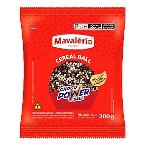 Choco Power Ball Micro Chocolate/Chocolate Branco e Caramelo 300G - Mavalério