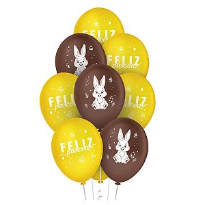 Balão 9 Páscoa  25un - Regina