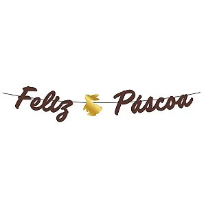 Faixa Feliz Páscoa - Regina