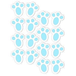 Eva Micro Pegadas Coelho Azul 12 Unidades - Grintoy