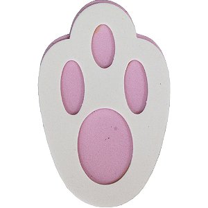 Eva Micro Pegadas Coelho Rosa 12 Unidades - Grintoy