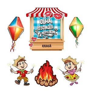 Decoração de Bolo Arraiá- Regina
