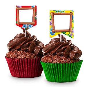 Picks para Doce Personalizável Arraiá - Regina