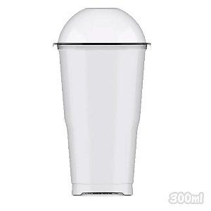 Copo Crystal Bello com Tampa de Bolha 300ml  20un - Plastilânia