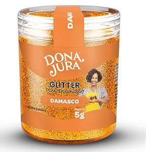 Glitter para Decoração Amarelo Damasco 5G - Dona Jura