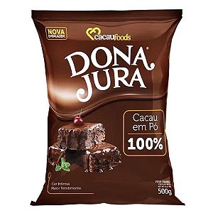 Cacau em Pó Alcalino 500G - Dona Jura
