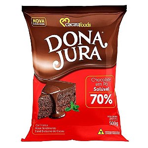 Chocolate em Pó 70% Cacau 500G - Dona Jura