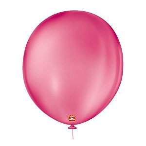 Balão 16 Liso Redondo New Pink  10un - São Roque