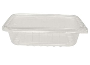 Kit Pote Retangular com Tampa 350ml  10un - Plastilânia