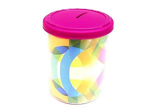 Foto Cofre Transparente com Tampa Pink - I. Fernandes