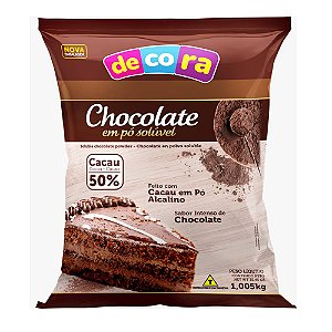 Chocolate em Pó Decora 50% Cacau 1,005kg - Dona Jura