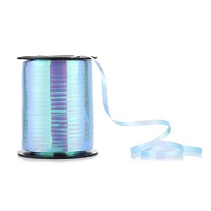 Fitilho Nacarado Furta Cor Azul 5mm 200m - Silver