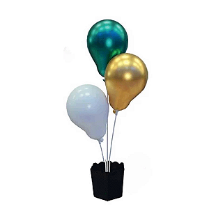 Cachepot 3 Hastes Preto - Grintoy