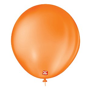Balão 7 Liso Redondo Laranja Mandarim  50un - São Roque