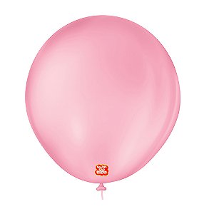 Balão 7 Liso Redondo Rosa Tutti Frutti  50un - São Roque