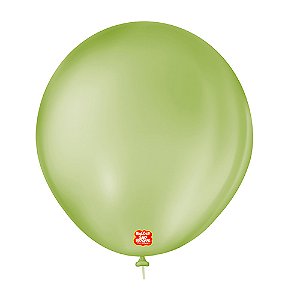 Balão 7 Liso Redondo Verde Eucalipto 50un - São Roque