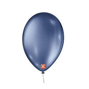 Balão 11 Metálico Azul Safira 25un - São Roque