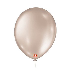 Balão 11 Metálico Marfim Pérola 25un - São Roque
