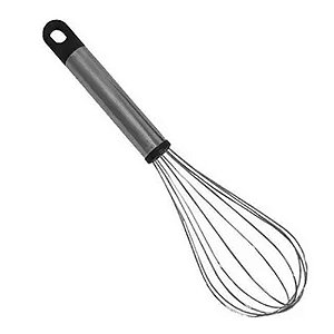 Batedor Fuet de Aço Inox 29cm - Silver
