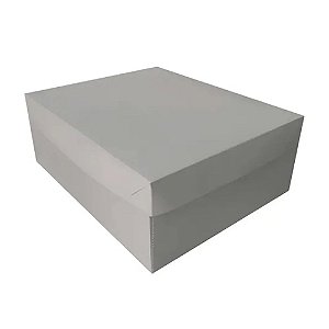 Caixa Bolo B5 Branca/Parda 42x35x12cm 5un - Tom e Cor