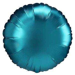 Balão Metalizado Azul Claro 18P - Br Festas