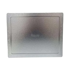 Cakeboard Retangular Prata 30x40cm - Regina