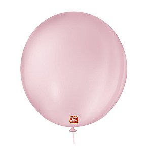 Balão 9 Liso Redondo Rosa Baby  50un - São Roque