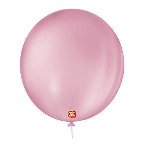 Balão 9 Liso Redondo Rosa Tutti Frutti  50un - São Roque
