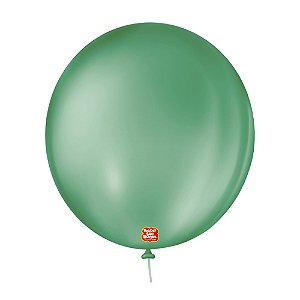 Balão 9 Liso Redondo Verde Folha - São Roque