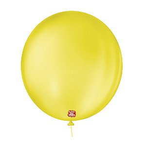 Balão 9 Liso Redondo Amarelo Citrino  50un - São Rque