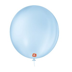 Balão 9 Liso Redondo Azul Baby 50un - São Roque