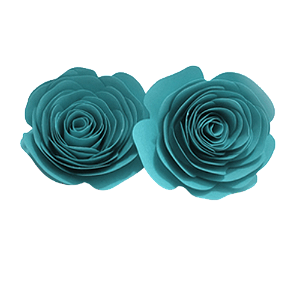 Topo de Bolo Rosas M Tiffany 2un - Amora