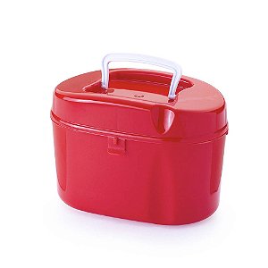 Maleta Baú com Alça Vermelha - Oldaniplast