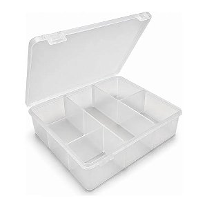 Caixa Com Divisória M Transparente - Oldaniplast