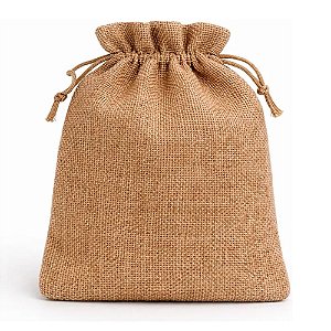 Saco Juta Liso 12x16cm 10un - Artlille