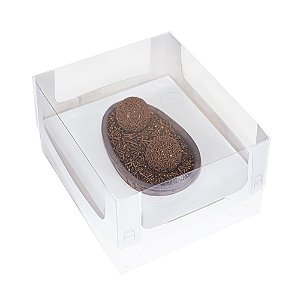 Caixa Para Ovo de Páscoa Encanto Branca 250/350g Desmontadas 5un - Ideia Embalagens