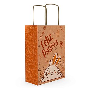 Sacola Eco PP Laranja Páscoa - Ideia Embalagens