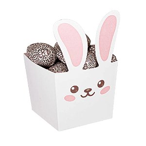 Cestinha Orelha Páscoa Básica Desmontadas 10un - Ideia Embalagens