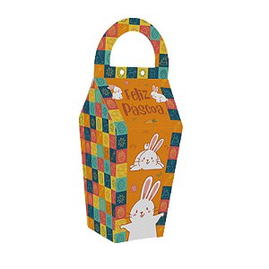 Saco com Alça Páscoa Divertida Desmontadas 10un - Ideia Embalagens