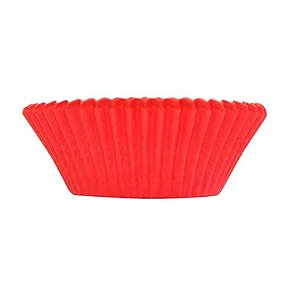 Forma Mini Cupcake Vermelha  45un - Ultrafest